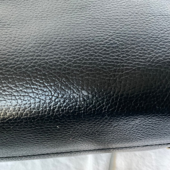 Divina Firenze Black Pebbled Leather Tote/Shoulder Bag - Picture 12 of 15